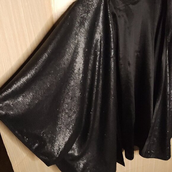 Hema Black Sequin Heavyweight Open Kimono One Size - Picture 3 of 7